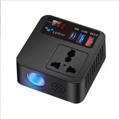 12V to 220V Car Power Inverter with Type C