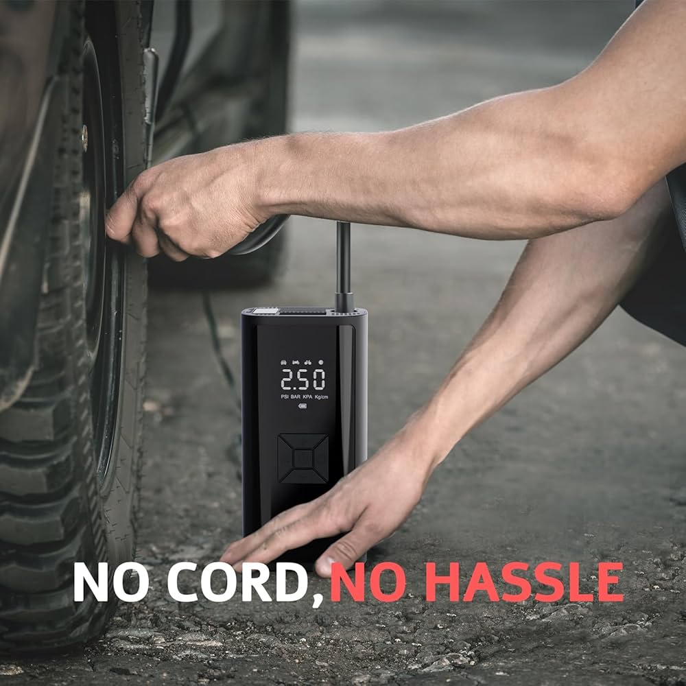 Portable Rechargeable tire inflator