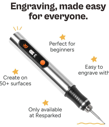 Rechargeable Engraving Pen with 30 bits