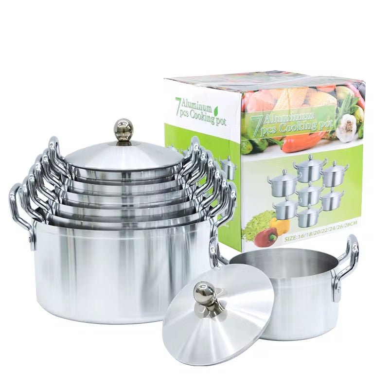 7 Pcs Saucepan Set Cookware Set