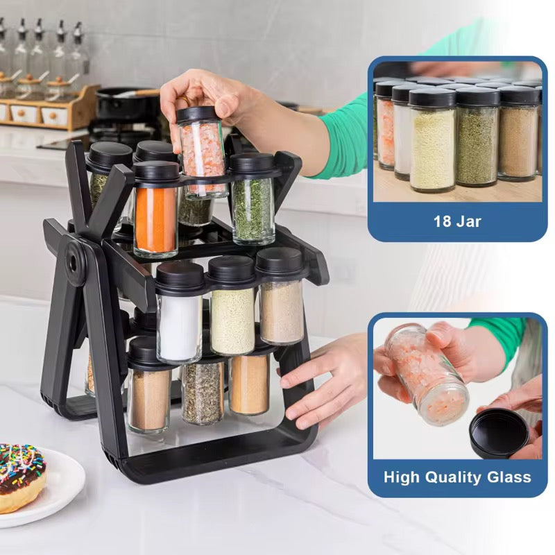 Rotating Spice Rack Organizer