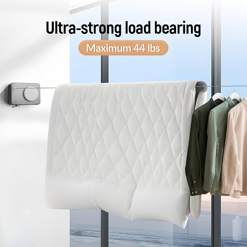 Retractable Clothesline Portable laundry Drying line