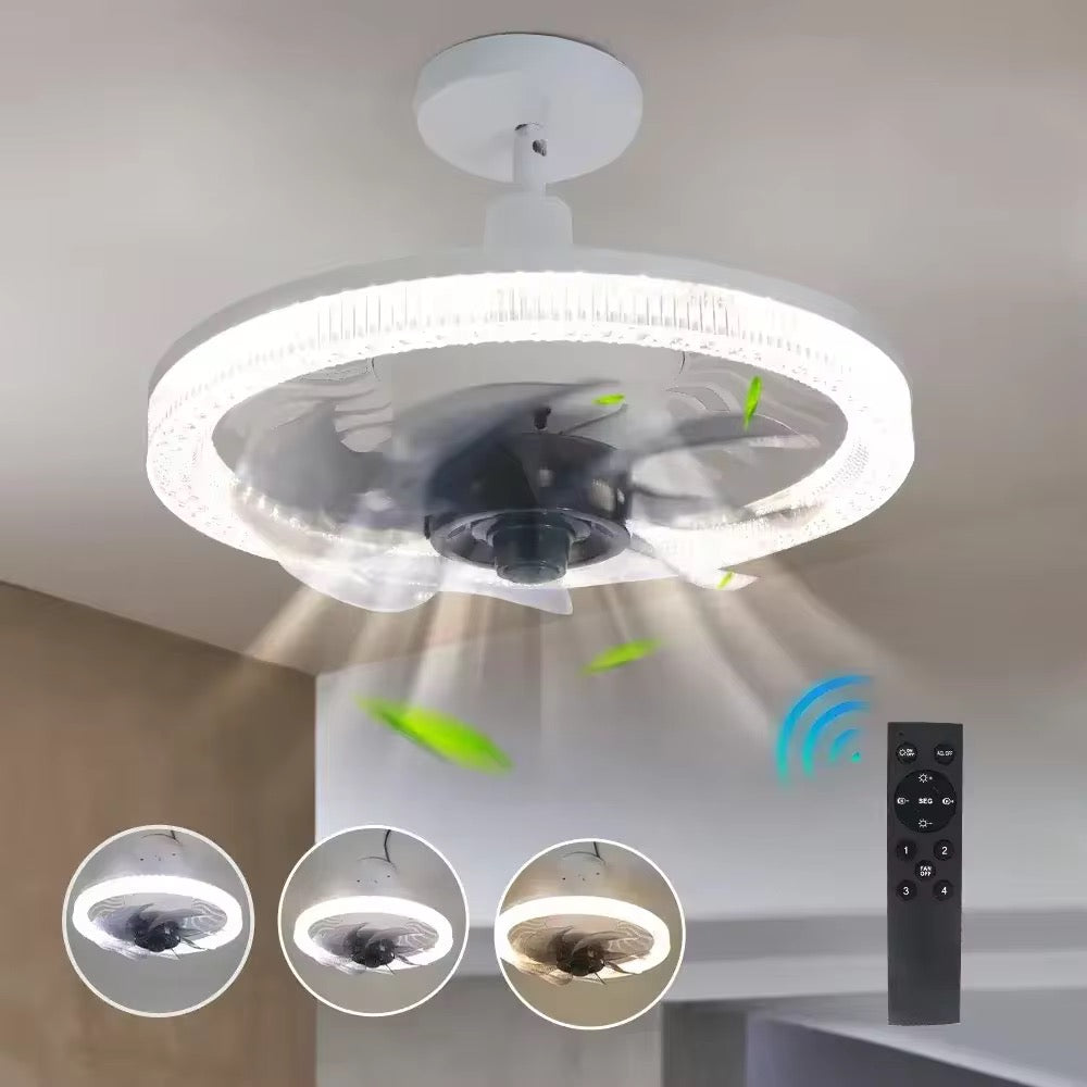 LED Ceiling Fan Lamp with Remote