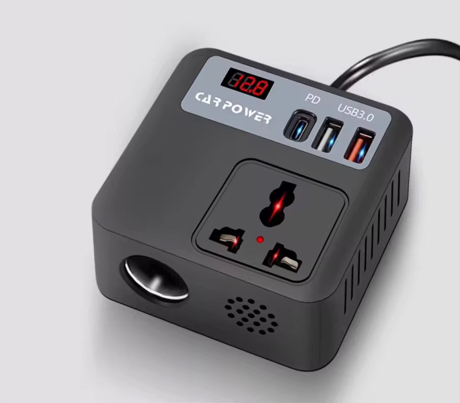 12V to 220V Car Power Inverter with Type C