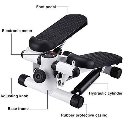 2In1 Stepper With Electric Ropes, Mini Exercise Bike Multifunction Pedal Indoor Fitness Machines Arm And Leg Trainer, Minibike, Indoor Exercise Bike