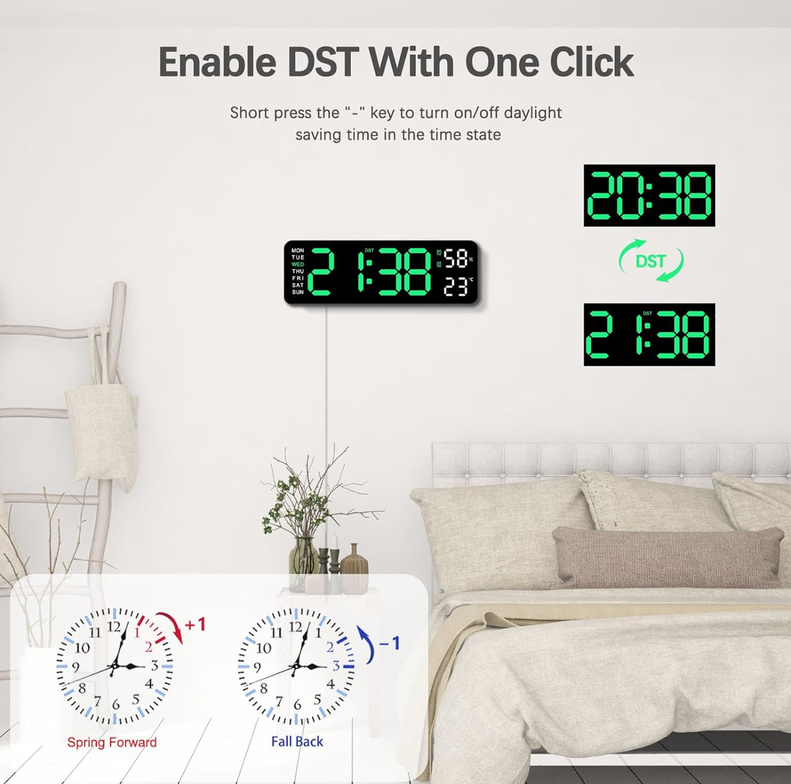 Digital Wall LED Clock