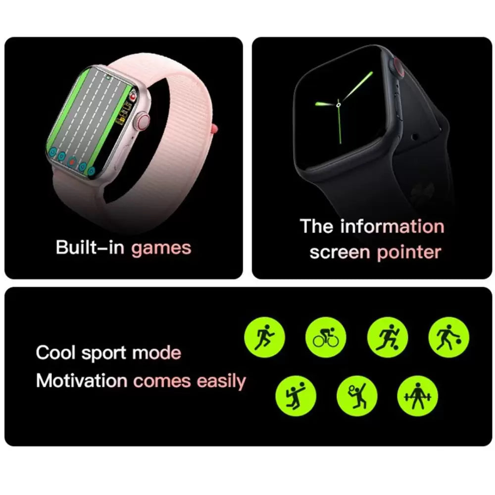 Elegant 7 in 1 Smart Watch (7 straps and 1 Smart Watch) iPhone and android