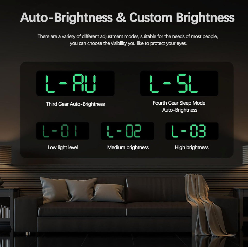 Digital Wall LED Clock