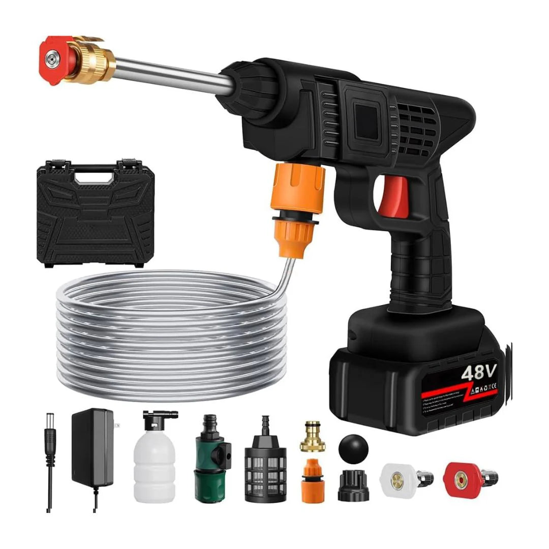 Rechargeable Portable Pressure Washer Car Washer with 2 batteries