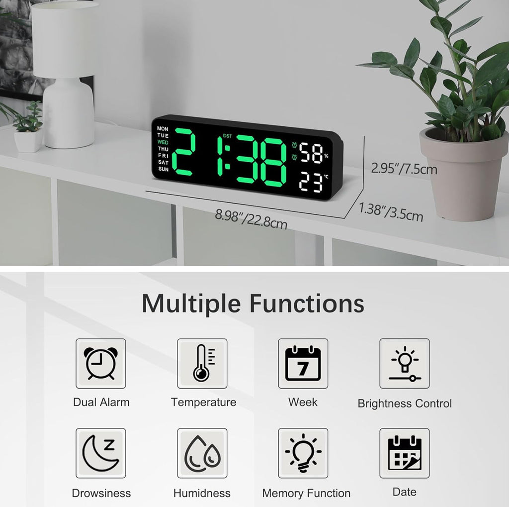 Digital Wall LED Clock