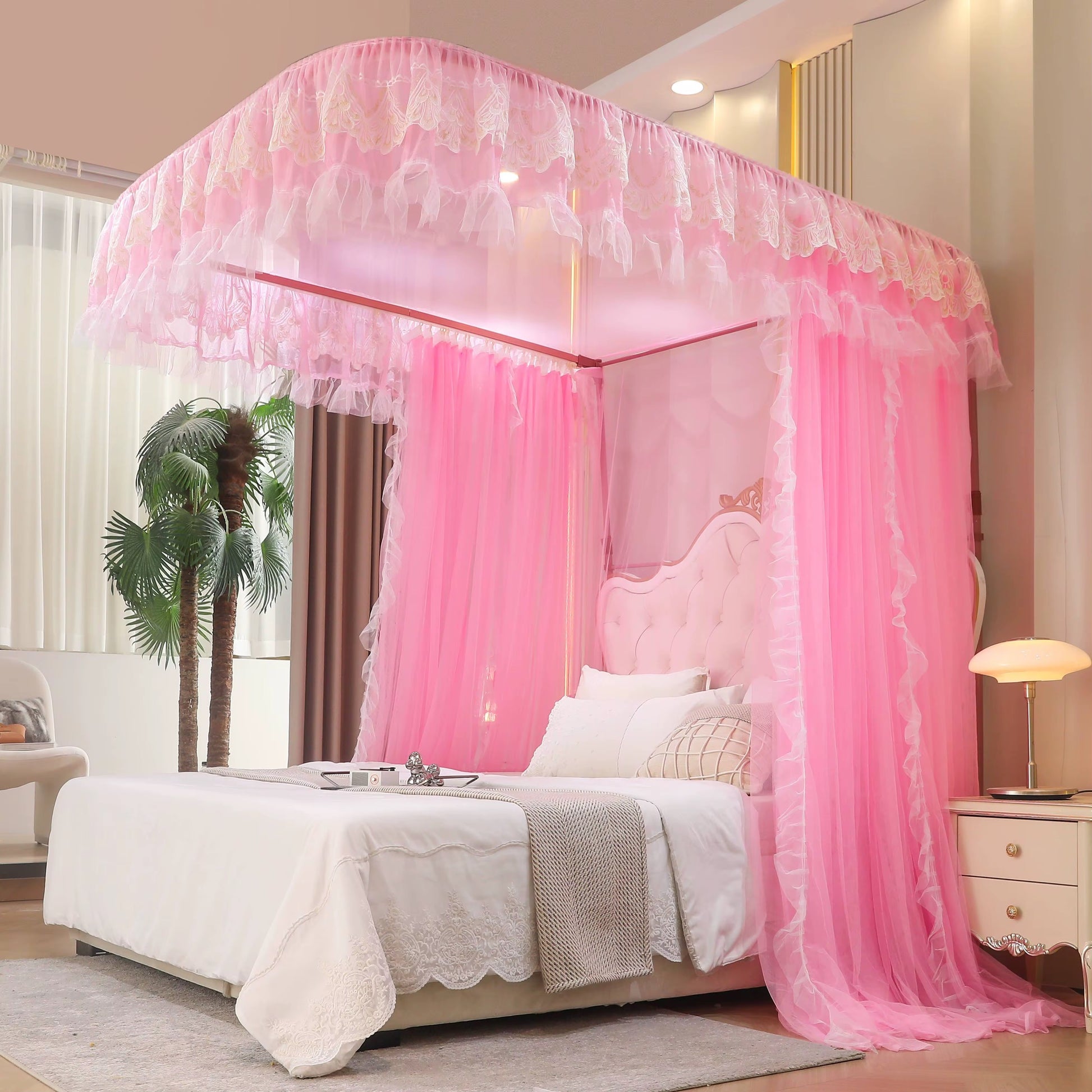 Luxury 2 stand rail Mosquito net