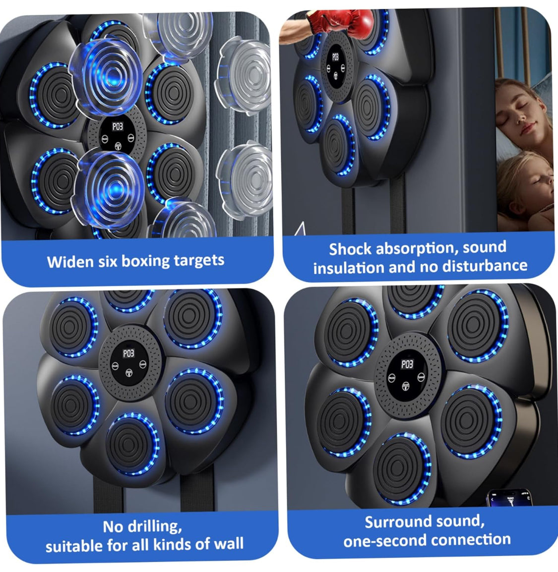 Music Boxing machine workout fitness trainer