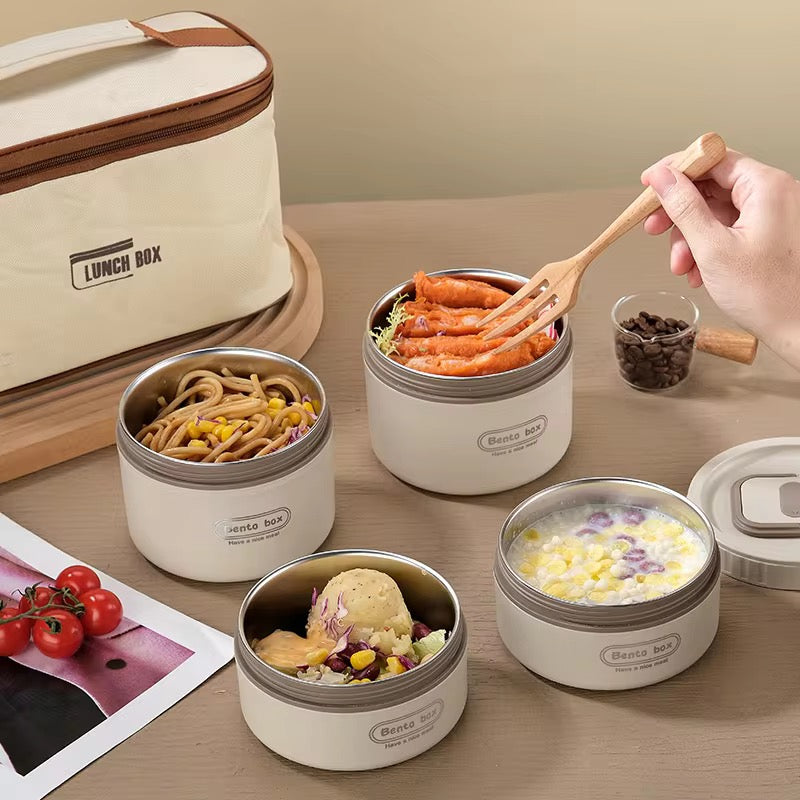 Portable Insulated 4 in 1 Food flask Lunch box